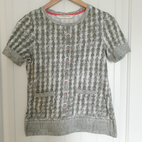 Pilcro Contrary to Winter Short Sleeve Crew Neck Tee Green Size XS - Picture 1 of 14